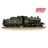 Graham Farish 372-630SF N Gauge LMS Ivatt 2MT 46521 BR Lined Green (Early Emblem)(DCC SOUND)