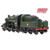 Graham Farish 372-630SF N Gauge LMS Ivatt 2MT 46521 BR Lined Green (Early Emblem)(DCC SOUND)