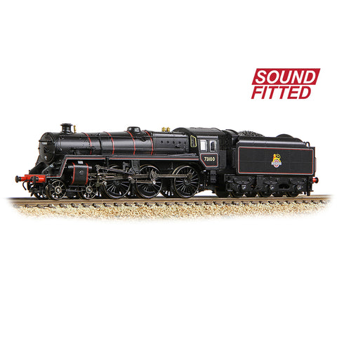 Graham Farish 372-727BSF N Gauge BR Standard 5MT with BR1B Tender 73100 BR Lined Black (Early Emblem)