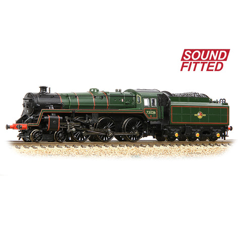 Graham Farish 372-728BSF N Gauge BR Standard 5MT with BR1 Tender 73026 BR Lined Green (Late Crest)