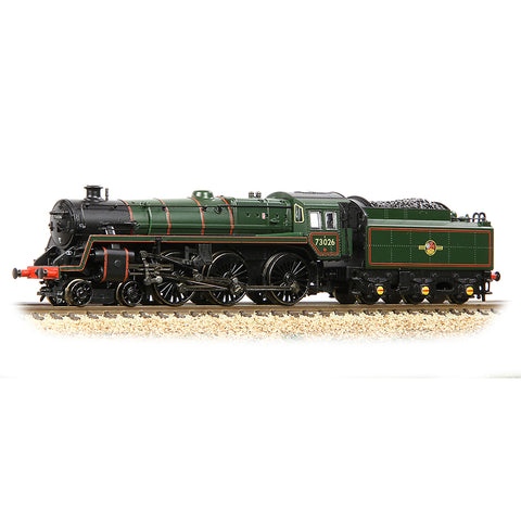 Graham Farish 372-728B N Gauge BR Standard 5MT with BR1 Tender 73026 BR Lined Green (Late Crest)