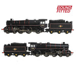 Graham Farish 372-729SF N Gauge BR Standard 5MT with BR1 Tender 73050 BR Lined Black (Late Crest)(DCC SOUND)