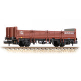 Graham Farish 373-629B N Gauge BR OBA Open Wagon Low Ends BR Freight Brown (Railfreight)