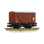 Graham Farish 373-705 N Gauge BR 12T Vent. Van Planked Sides BR Bauxite (Early) 'Blue Circle Cement'