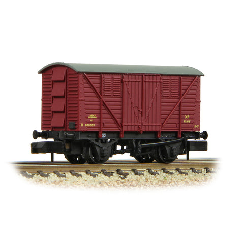 Graham Farish 373-740A N Gauge BR 10T Meat Van BR Crimson