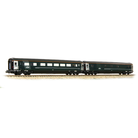 Graham Farish 374-997 N Gauge BR Mk3 'Night Riviera' 2-Coach Pack GWR Green (FirstGroup) - Pack A