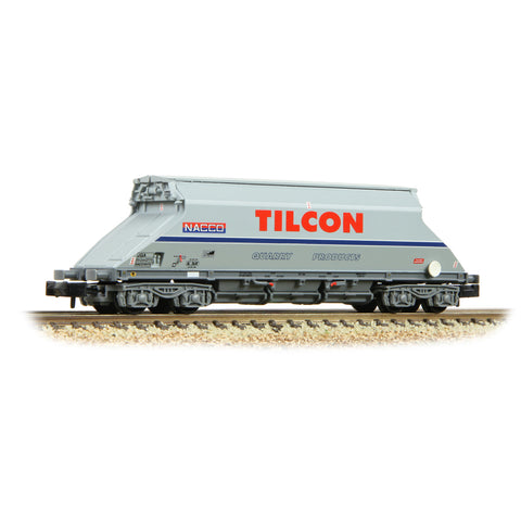Graham Farish 377-104A N Gauge JGA Bogie Hopper with Hopper Cover 'Tilcon' Grey