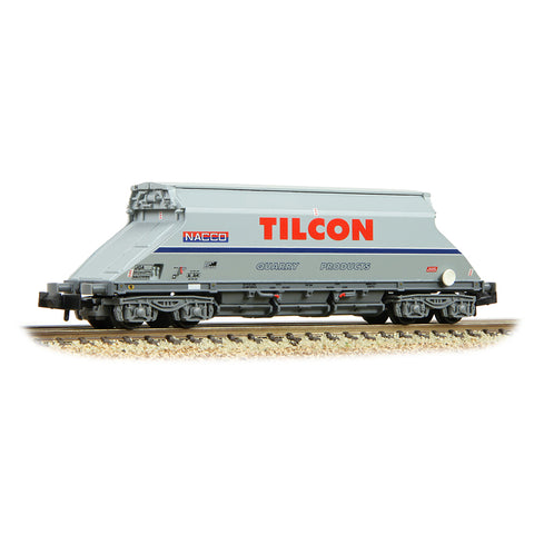 Graham Farish 377-104 N Gauge JGA Bogie Hopper with Hopper Cover 'Tilcon' Grey
