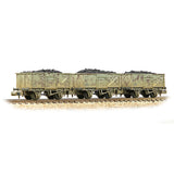 Graham Farish 377-235C N Gauge BR 16T Steel Mineral with Top Flap Doors 3-Wagon Pack BR Grey [WL] [W]