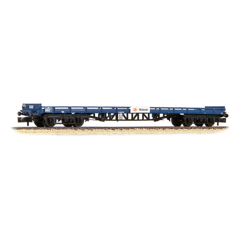 Graham Farish 377-401 N Gauge BR FVV Carflat Wagon BR Blue 'Motorail'