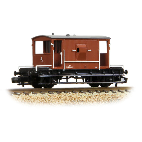 Graham Farish 377-525G N Gauge BR 20T Brake Van BR Bauxite (Early)