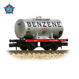 Graham Farish 378-000A N Gauge 14T Anchor-Mounted Tank Wagon 'Benzene' Silver