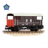 Graham Farish 378-026A N Gauge SE&CR 25T 'Dance Hall' Brake Van SR Brown