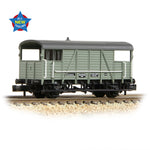 Graham Farish 378-027A N Gauge SE&CR 25T 'Dance Hall' Brake Van BR Grey