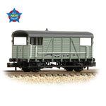 Graham Farish 378-027 N Gauge SE&CR 25T 'Dance Hall' Brake Van BR Grey