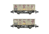 Graham Farish 378-052 N Gauge BR 24.5T Mineral Wagon BR Grey (TOPS) WEATHERED