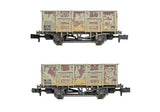 Graham Farish 378-052A N Gauge BR 24.5T Mineral Wagon BR Grey (TOPS) WEATHERED