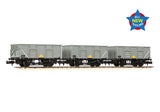 Graham Farish 378-055 N Gauge BR 24.5T Mineral 3-Wagon Pack BR Grey