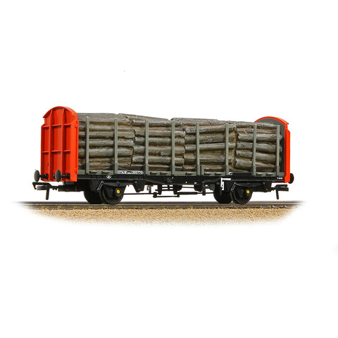 Bachmann 38-300B OO Gauge BR OTA Timber Wagon BR Railfreight Red [WL]