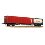 Bachmann 38-628C OO Gauge BR FFA Inner Flat BR Blue (TOPS), 40ft & Tank ISO Containers