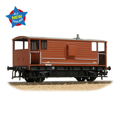 Bachmann 38-977 OO Gauge LMS 20T Brake Van BR Bauxite (Early)