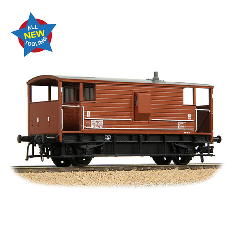 Bachmann 38-978 OO Gauge LMS 20T Brake Van BR Bauxite (Late)