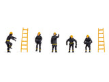 Noch 38001 N Gauge Firemen (5) & Ladders (2) Hobby Figure Set