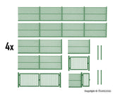 Kibri 38603 HO/OO Gauge 280cm Green Mesh Wire Fence Kit