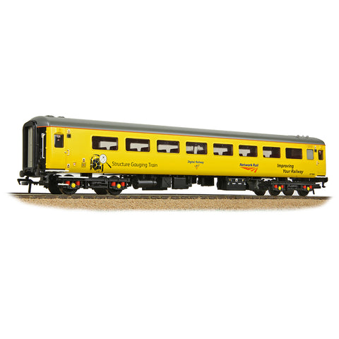 Bachmann 39-682 OO Gauge BR Mk2F ex-TSO Structure Gauging Train Coach Network Rail Yellow