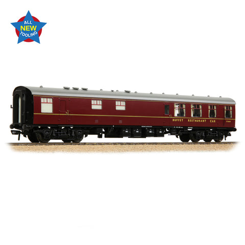 Bachmann 39-850 OO Gauge BR MK1 RB Restaurant Buffet BR Maroon