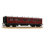 Bachmann 39-863 OO Gauge LNWR 50ft Arc Roof Composite Corridor LMS Crimson Lake