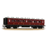 Bachmann 39-863 OO Gauge LNWR 50ft Arc Roof Composite Corridor LMS Crimson Lake