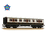 Bachmann 39-870A OO Gauge LNWR Dark Claret/White 50ft Arc Roof 3rd Corr Coach
