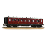 Bachmann 39-873A OO Gauge LNWR 50ft Arc Roof Third Corridor LMS Crimson Lake