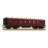 Bachmann 39-873A OO Gauge LNWR 50ft Arc Roof Third Corridor LMS Crimson Lake
