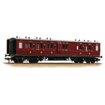 Bachmann 39-883 OO Gauge LNWR 50ft Arc Roof Brake Third Corridor LMS Crimson Lake