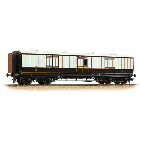 Bachmann 39-890 OO Gauge LNWR 50ft Arc Roof Full Brake LNWR Dark Claret & White