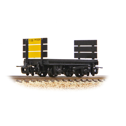 Bachmann 393-178 OO-9 Gauge RNAD Flat Wagon with 3-Plank Ends RNAD Dean Hill