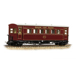 Bachmann 394-025A OO-9 Gauge Gloucester Bogie Coach Ashover L.R. Crimson No.4