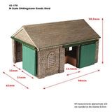 Graham Farish 42-170R N Gauge Scenecraft Shillingstone Goods Shed Red