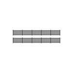 Ratio 422 OO Gauge GWR Station Fencing (Black)
