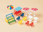 Auhagen 42569 HO/OO Gauge Benches Chairs Tables Sun Shades Kit