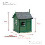 Bachmann 44-0178M OO Gauge Scenecraft GCR Lamp Hut Maroon and Cream