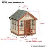 Bachmann 44-0184B OO Gauge Scenecraft Platform Mounted Signal Box Brown