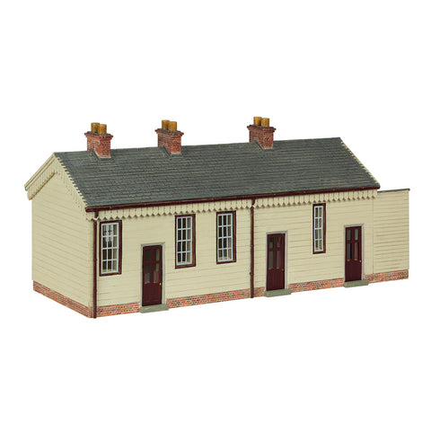 Bachmann 44-0187B OO Gauge S&DJR Wooden Station Building Chocolate and Cream