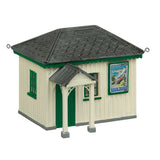 Bachmann 44-0190B OO-9 Gauge Narrow Gauge Platform Waiting Room-Green/Cream