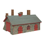 Bachmann 44-0198R OO Gauge Narrow Gauge Blacksmith's and Wagon Workshop Red