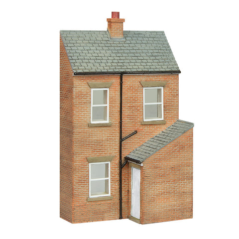 Bachmann 44-0216W OO Gauge Scenecraft Low Relief Rear of Terrace, Right Hand Door White