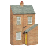 Bachmann 44-0216Y OO Gauge Scenecraft Low Relief Rear of Terrace, Right Hand Door Yellow