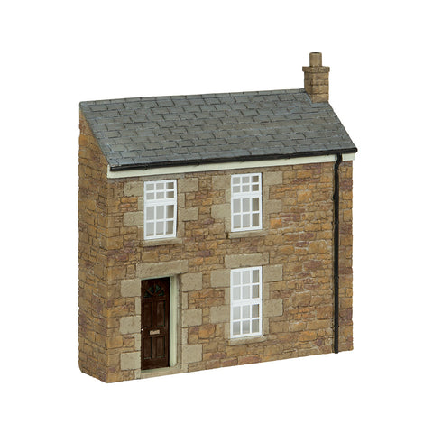Bachmann 44-0219B OO Gauge Low Relief Stone Terrace Left Hand Door Brown